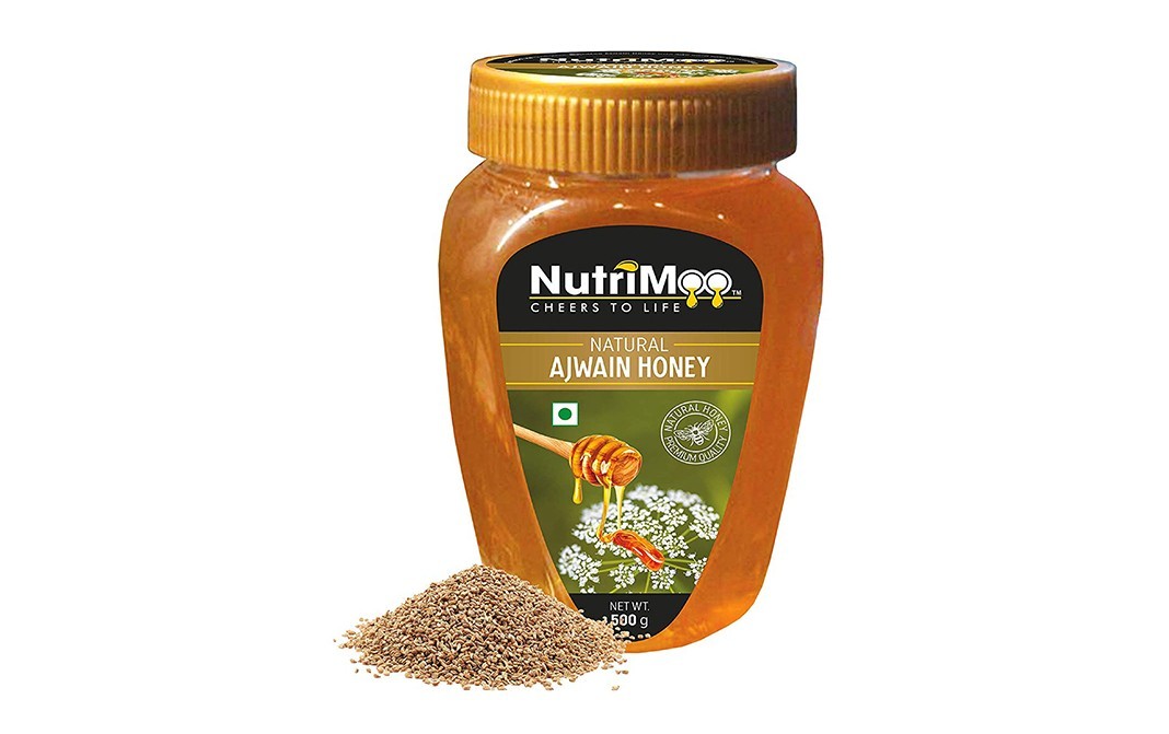 Nutrimoo Natural Ajwain Honey    Plastic Jar  500 grams